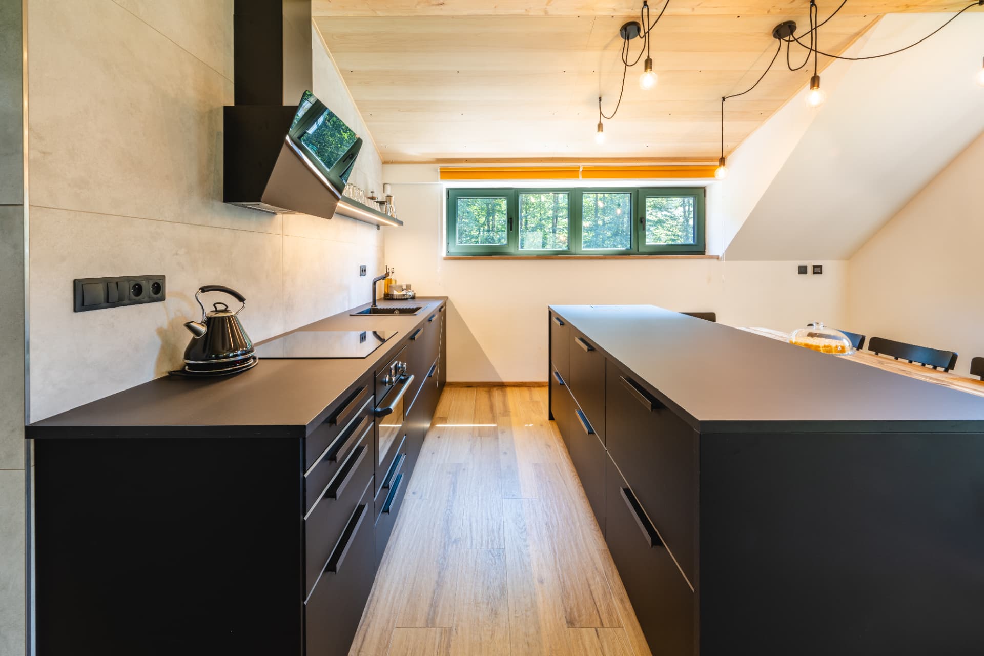 Kitchen in the upper apartment